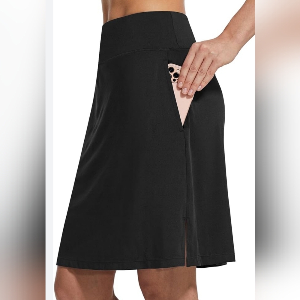 Baleaf Women's Black Skort with Pocket
